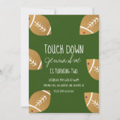 Meisjessport Football Birthday party uitnodiging (Voorkant)