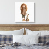 meisjesstijl canvas afdruk (Insitu (Slaapkamer))