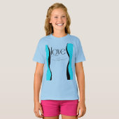 meisjesstijl tiener t-shirt (Voorkant volledig)