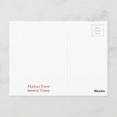 Meisjestoren in Istanbul Briefkaart (Achterkant)
