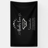 Meisjesuitje feest hemelse gotische gepersonalisee spandoek (Verticaal)