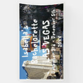 Meisjesuitje Las Vegas Strip Casino Naam Spandoek (Verticaal)