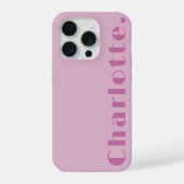 Meisjesuitje | Moderne Script Naam Trouwen iPhone Hoesje (Achterkant)