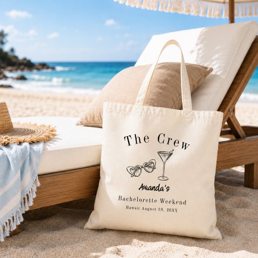 Meisjesuitje Weekend Feest Crew Strand Tote Bag