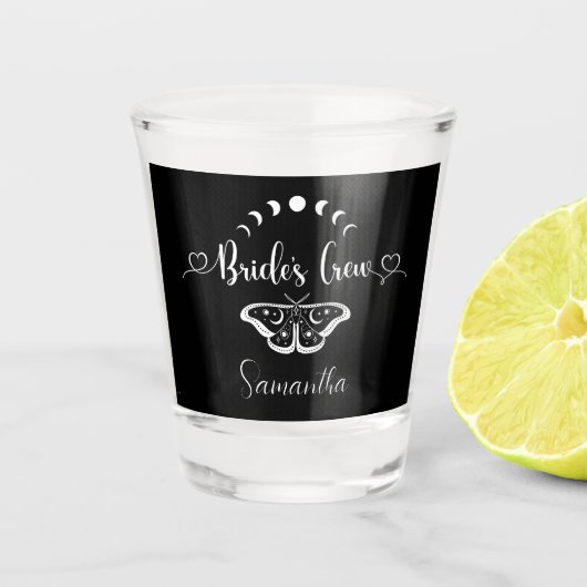 Meisjesuitjecht kosmisch gotisch gepersonaliseerd shot glas (Voorkant)