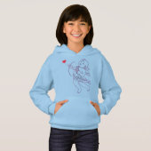 MeisjesValentijn Hoodies Pink Cupid Sweatshirt (Voorkant volledig)