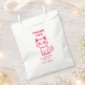 Meisjesverjaardag met op maat gemaakte kleuren knu bedankzakje (Geknipt)