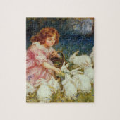 Meisjesvoederkonijnen Legpuzzel (Verticaal)