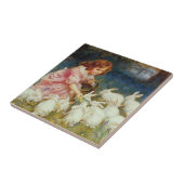 Meisjesvoederkonijnen Tegeltje (Zijkant)