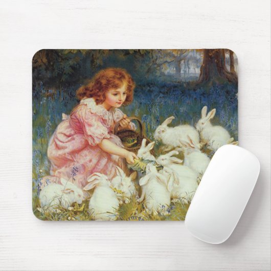 Meisjesvoeding Konijnen Muismat (Met muis)