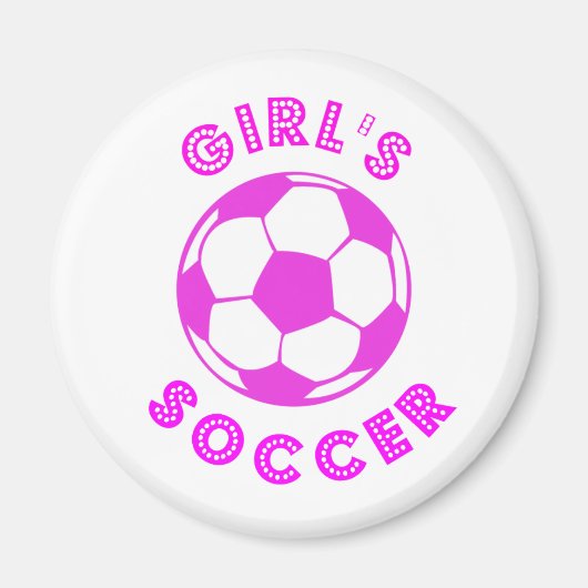 meisjesvoetbal magneet (Voorkant)