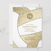 meisjesvolleybalfeest kaart (Voorkant)