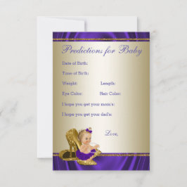 Meisjesvoorspelling en advies Kaarten Baby shower