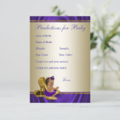 Meisjesvoorspelling en advies Kaarten Baby shower (Staand voorkant)