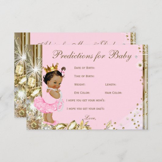 Meisjesvoorspelling en advies voor ouderlijk Baby  (Voorkant / Achterkant)