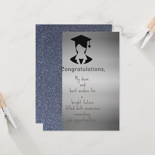 Meisjesvrienden afstuderen kaart (Voorkant / Achterkant in situ)