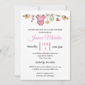 Meisjeswas - Baby Shower Uitnodiging (Voorkant)