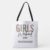 Meisjesweekend Cheeta-Print Meisjesreis uitstapje Tote Bag (Voorkant)