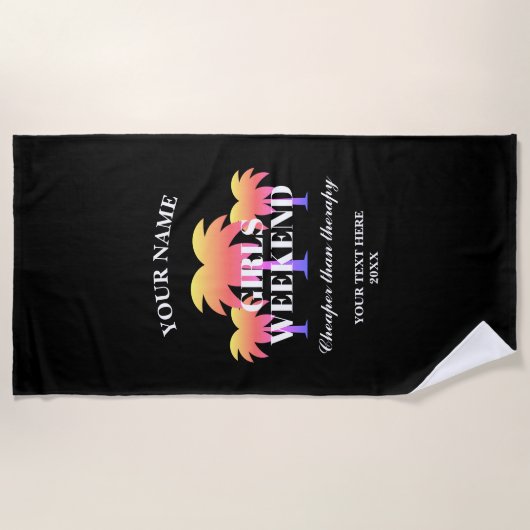 Meisjesweekend Goedkoper dan therapie grappig cade Strandlaken (Voorkant)