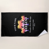 Meisjesweekend Goedkoper dan therapie leuk cadeau Strandlaken (Voorkant)