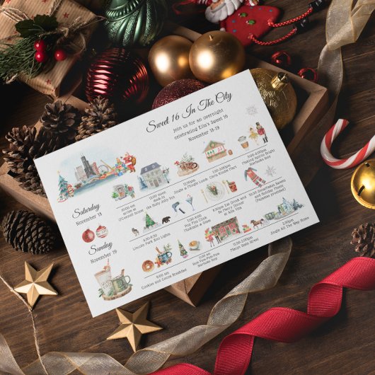 Meisjesweekend | Kerst in Chicago Kaart