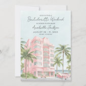 Meisjesweekend Miami Beach Meidenfeestje Kaart (Voorkant)
