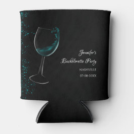 Meisjesweekend mocktail vrijgezellenfeest blauw blikjeskoeler