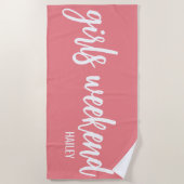 Meisjesweekend Monogram Strandhanddoek Strandlaken (Voorkant)