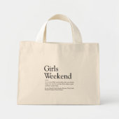 Meisjesweekend Pret Definitie Modern Mini Tote Bag (Voorkant)