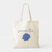 Meisjesweekend / Shell Aangepaste naam Reis Strand Tote Bag (Achterkant)
