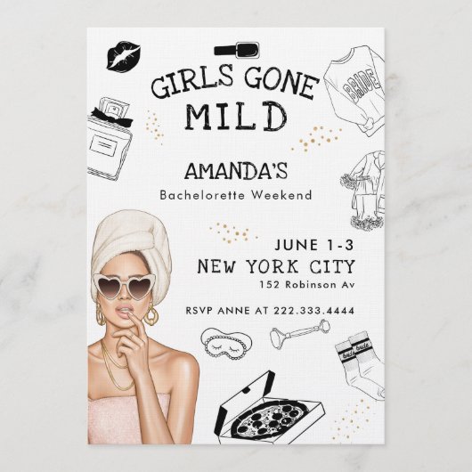 Meisjesweekend Spadagprogramma voor de Bruid-to-be Kaart (Voorkant)