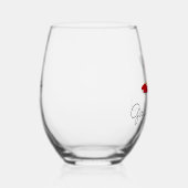 Meisjesweekend Stammenloze Wijn Glas (Rechts)
