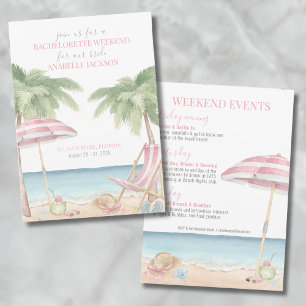 Meisjesweekend Strand Bruidsfeestje Kaart