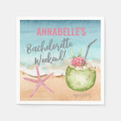 Meisjesweekend Strandcocktail Servet (Voorkant)
