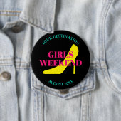 Meisjesweekendreis met vrijgezellenfeest stiletto ronde button 4,0 cm (In situ)