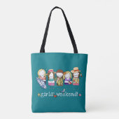 Meisjesweekendtas Tote Bag (Achterkant)