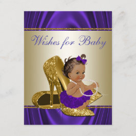 Meisjeswensen voor Paars Baby shower 