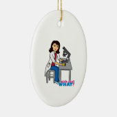 Meisjeswetenschapper - Middelgroot Keramisch Ornament (Rechts)