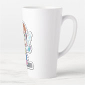 Meisjeswetenschapper Sticker Kunstlatte Mok (Rechts)