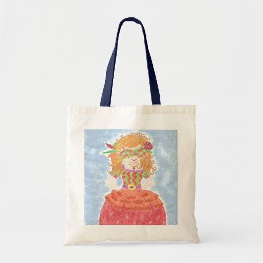 Meisjeswisselaartas met gemaskeerd kind tote bag (Voorkant)