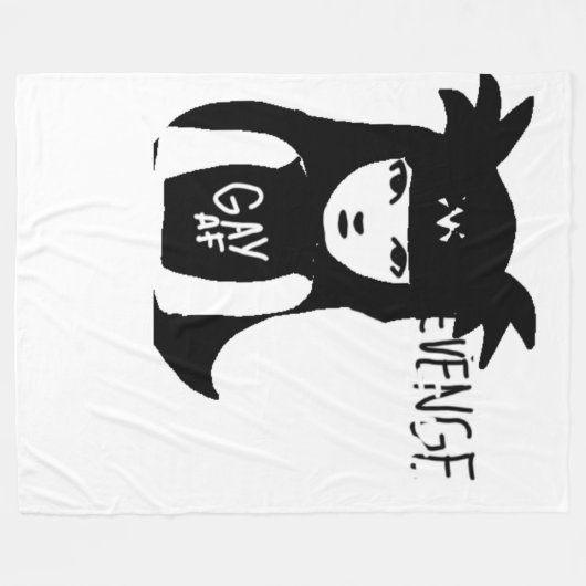 meisjeswraak fleece deken (Voorkant (Horizontaal))