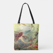  meisjeszeemeermin onder het Zee gepersonaliseerd Tote Bag (Achterkant)