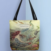  meisjeszeemeermin onder het Zee gepersonaliseerd Tote Bag