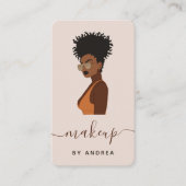 Meisjeszonnebrillen Illustratie Makeup Beauty Mode Visitekaartje (Voorkant)