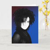 meisjeszwart kaart (Gele Bloem)