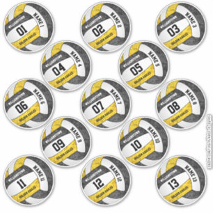 meisjeszwarte volleybalspelers op de zwarte lijst sticker