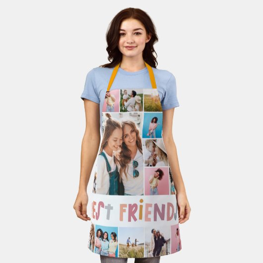 Meiskleurig 16 foto beste vriend moderne eenvoudig schort (Gedragen)