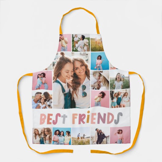 Meiskleurig 16 foto beste vriend moderne eenvoudig schort (Voorkant)