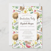 Meiskleurig strand onthax Afstuderen Kaart (Voorkant)