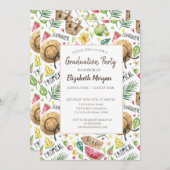 Meiskleurig strand onthax Afstuderen Kaart (Voorkant / Achterkant)